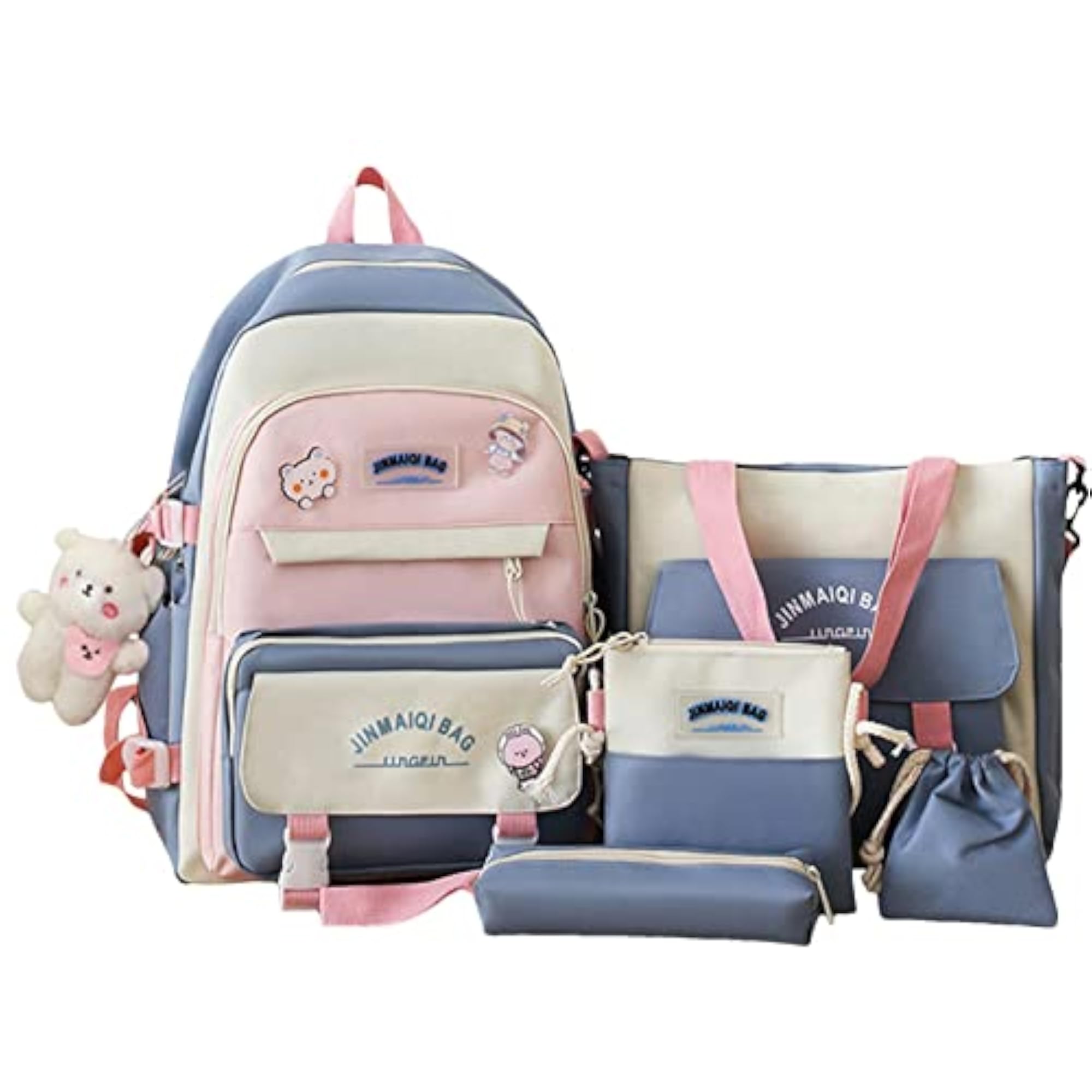Aesthetic Kawaii Cute Backpack Combo for Girls
